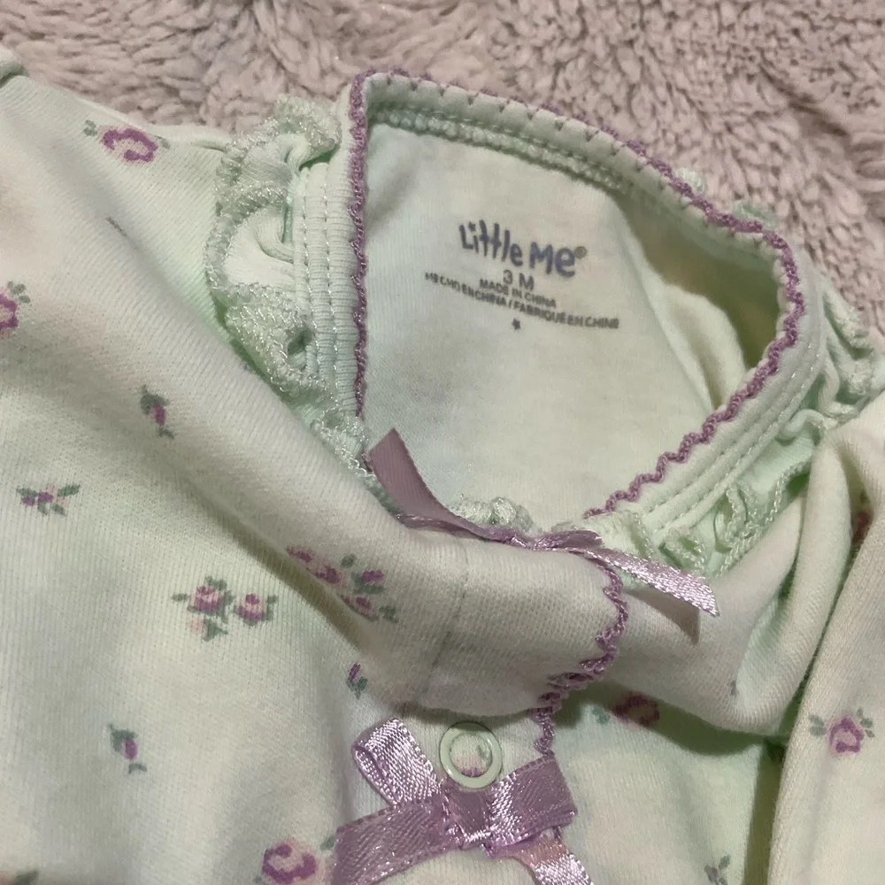 Gymboree Pink and Green Footies for Cozy Comfort